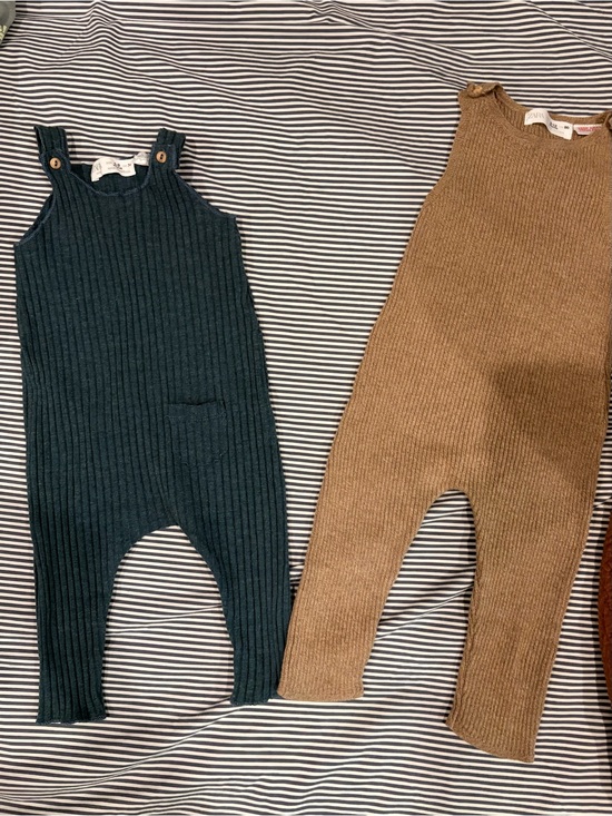Zara Other - Zara rib knit baby overall one pieces